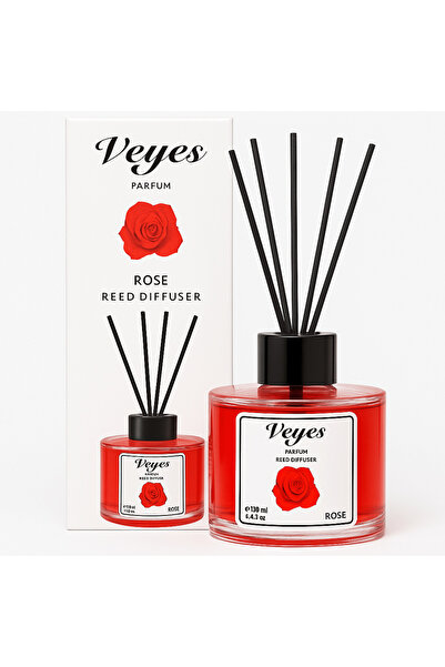 OEM Veyes Αποσμητικό χώρου τριαντάφυλλο – Διαχυτήρας αρωματικών στικ 130 ml, ...