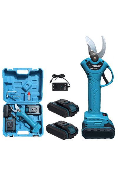 OEM Ψαλίδι κλαδιών και αμπελιών, 2 μπαταρίες 21V 5Ah, μπλε