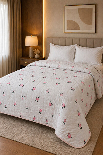 ÖZKANAY TEKSTİL Lilyum Pamuklu Kapitone Çift Kişilik 200 x 230 Cm Çok Amaçlı ...