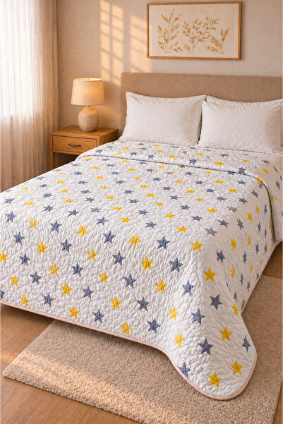 ÖZKANAY TEKSTİL Lilyum Pamuklu Kapitone Çift Kişilik 200 x 230 Cm Çok Amaçlı ...