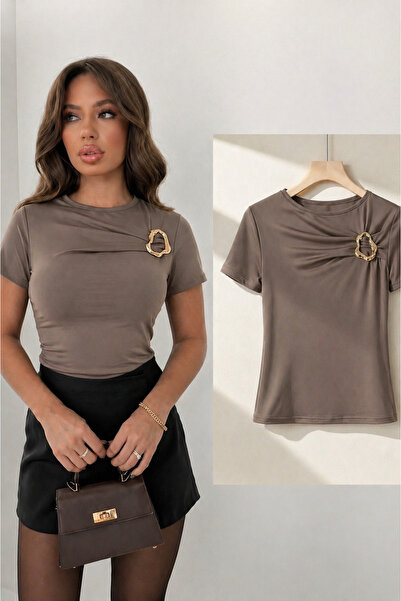 peri tower Γυναικεία μπλούζα με κούμπωμα στο στήθος, λεπτομερής λεπτομέρεια, ...