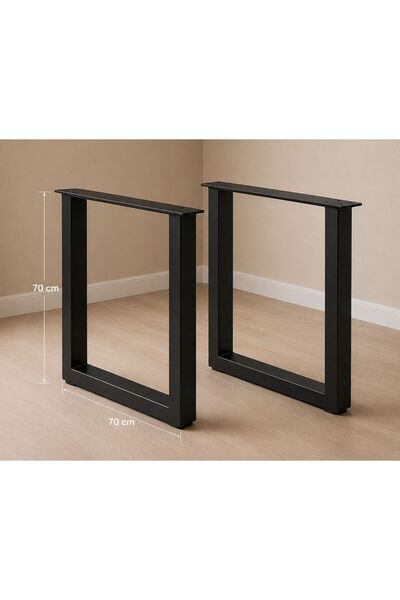 MODERN LİFEE Metal Ahsap Masa Ayağı 70x65