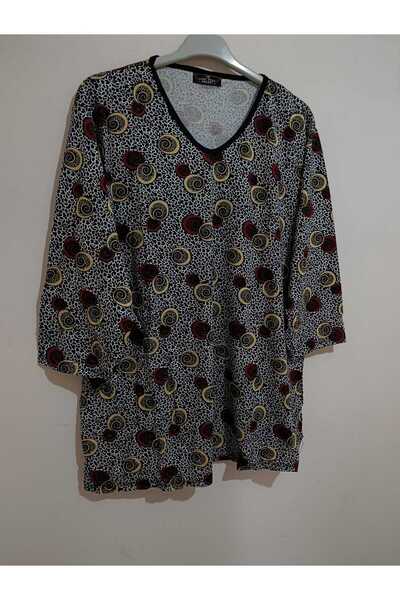 anne moda ankara Ολόσωμη καλοκαιρινή μπλούζα με μανίκια Capri 95% Viscose Ant...