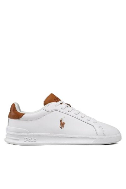 Polo Ralph Lauren BEYAZ ERKEK DERİ SNEAKER HRT CRT II