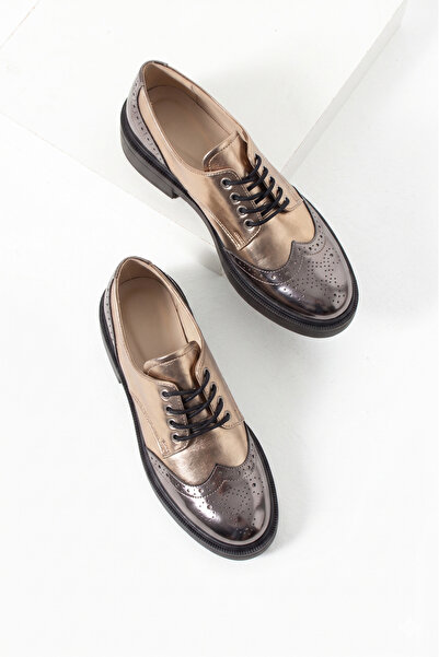 HVZ Exclusive Πλατινένια παπούτσια με κορδόνια Loafer Moccasin Casual Εργονομ...