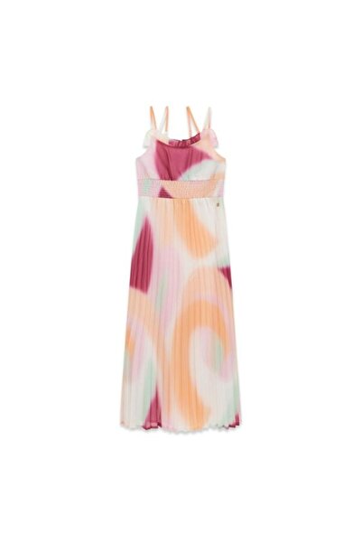 Guess PEMBE DESENLİ KIZ ÇOCUK ELBİSE