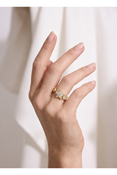 İris Jewelrys Çelik Norelle Gold Yüzük