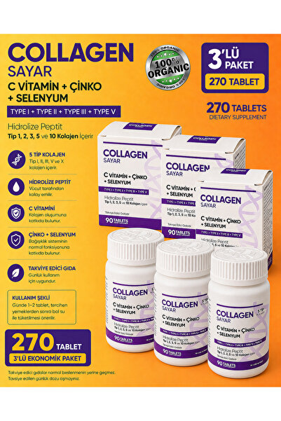 sayar detox Sayar Collagen (3 Boxes of 270 Tablets)