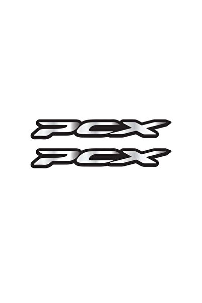 Redline Grafik Redlinegrafik PCX Yazılı Gümüş Grenaj Sticker Set