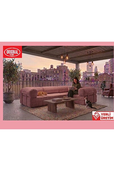 HEREV MAX 300X200 KAPALI KÖŞE L TİPİ ORİJİNAL SÜNGERLİ ŞARK KÖŞE KOLTUK