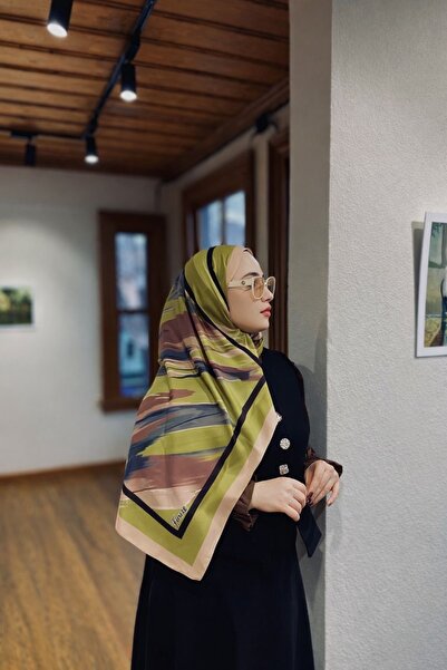 Firuze scarf شال ناعم بلون الفستق الأخضر من فيرشا ديسين