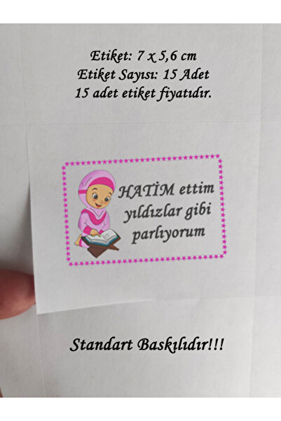 tm tasarı mağazası 15 komada 7x5 cm roze "Volim te, sjajim kao zvezde" štampa...