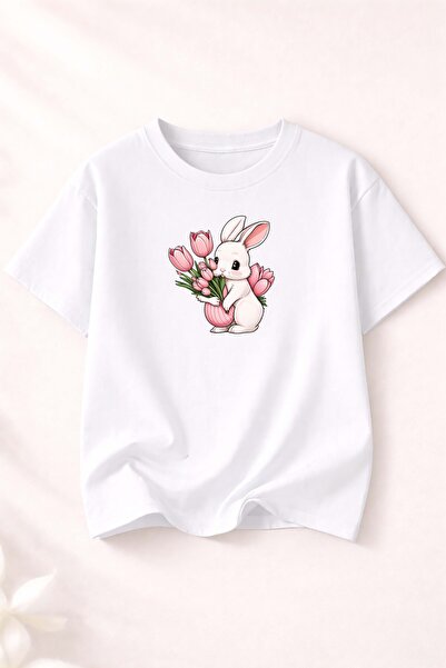 herkesemoda Βαμβακερό μπλουζάκι με λαιμόκοψη ποδηλάτου και λεπτομέρεια με στά...