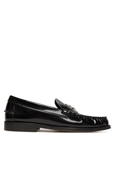 Tommy Hilfiger SİYAH KADIN LOAFER PENNY ABRASIVATO