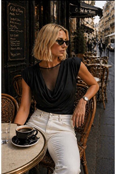 ibeeka Μπλούζα Premium Vatka με γιακά και στρώσεις από τούλι