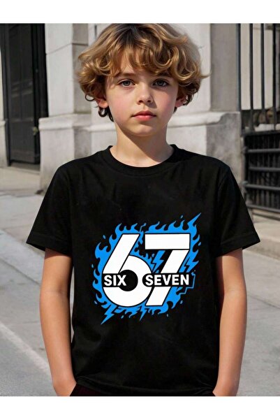 SVART WEAR Six Seven 67 Παιδικό και εφηβικό μπλουζάκι με στάμπα, 100% βαμβακε...