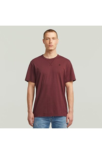 G-STAR RAW BORDO LOGOLU ERKEK T-SHIRT