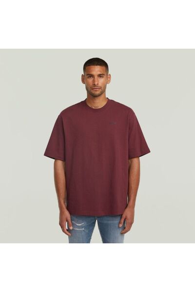 G-STAR RAW BORDO LOGOLU ERKEK T-SHIRT