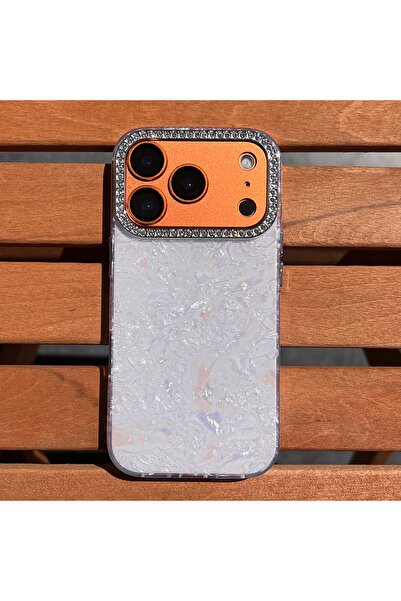 EDELFU iPhone 17 PRO / 18 PRO uyumlu - Kamera Taşlı Degrade Hologram Kapak Si...