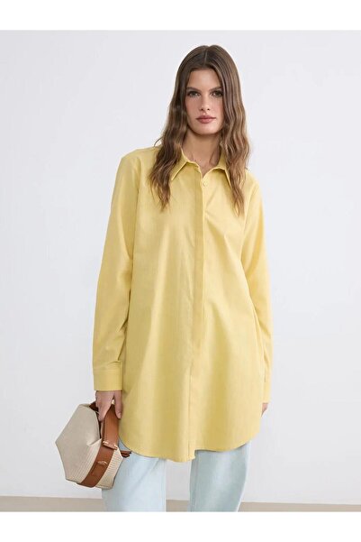 LC Waikiki Γυναικείο πουκάμισο-τουνίκ από ποπλίνα (S6)