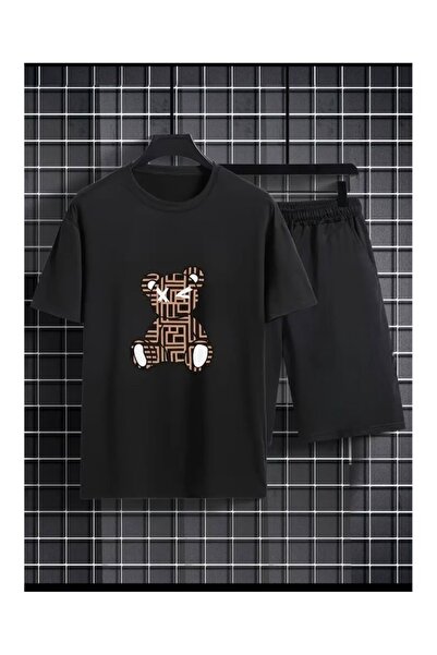 ZEMLİYA VONIX Unisex Oversize Σετ με Σορτς και Κοντομάνικο Μπλουζάκι Άνετη Εφ...