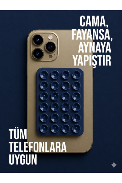 Case collection Telefon Tutucu Vantuz Slikon Vakumlu Cep Telefonu İçin Yapışk...