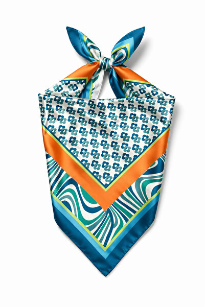 KUMSAL AKSESUAR Desenli Fular Bandana 50x50cm