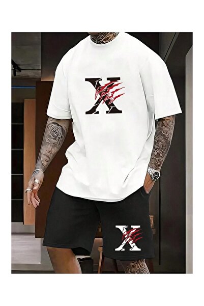 ZEMLİYA VONIX Unisex Oversize Σετ με Σορτς και Κοντομάνικο Μπλουζάκι Άνετη Εφ...