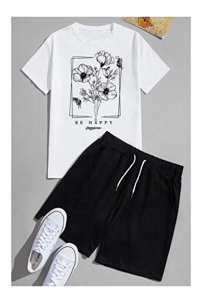 ZEMLİYA VONIX Unisex Oversize Σετ με Σορτς και Κοντομάνικο Μπλουζάκι Άνετη Εφ...