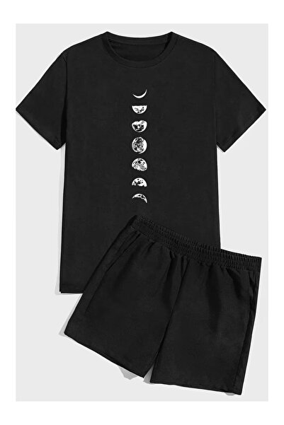 ZEMLİYA VONIX Unisex Oversize Σετ με Σορτς και Κοντομάνικο Μπλουζάκι Άνετη Εφ...