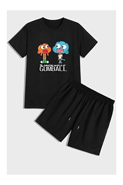 ZEMLİYA VONIX Unisex Oversize Σετ με Σορτς και Κοντομάνικο Μπλουζάκι Άνετη Εφ...