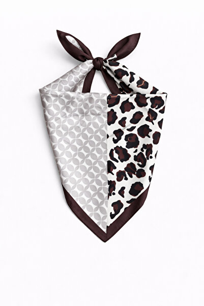 KUMSAL AKSESUAR Desenli Fular Bandana 50x50cm