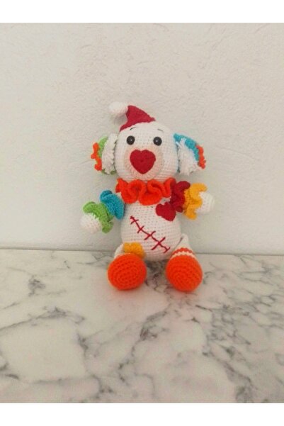 MİNOHOUSE Amigurumi Minik Palyaço Ayıcık Organik Oyuncak