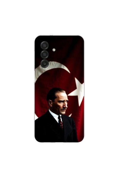 PPKin Samsung Galaxy A26 Compatible Ataturk 4 Design Transparent Case
