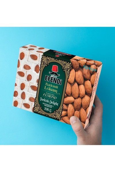 Lokum Sencer Efendi with Almonds 200Gr