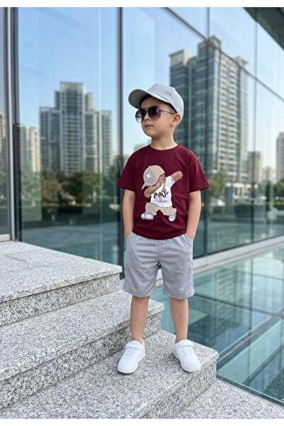 zavera for kids Μπλουζάκι για αγόρι με στάμπα αρκουδάκι, 100% βαμβάκι - Λινό ...