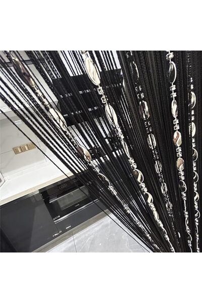Generic Decorative Door Curtain 100cmX200cm with Thread and Bead Design from ...