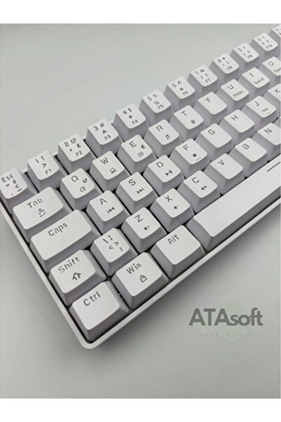 ATAsoft T60 Kırmızı Switch Mekanik Klavye Kablolu Gaming Driverli Oyuncu Klavyesi T60 Mini Q Klavye