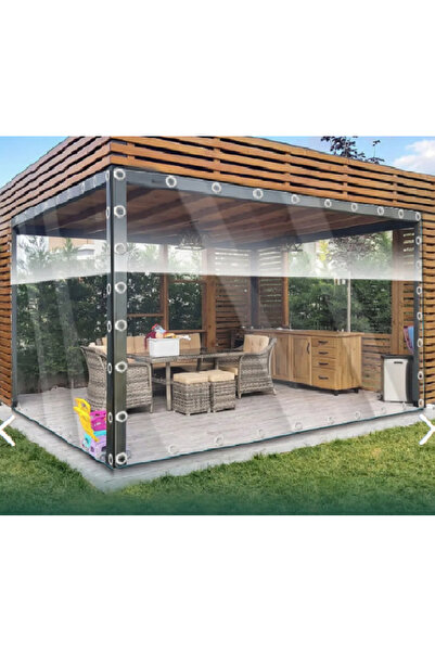 Empressco 2m x 2m Şeffaf Balkon Brandası 0.80mm, Yüksek Kalite Malzeme ve İşç...