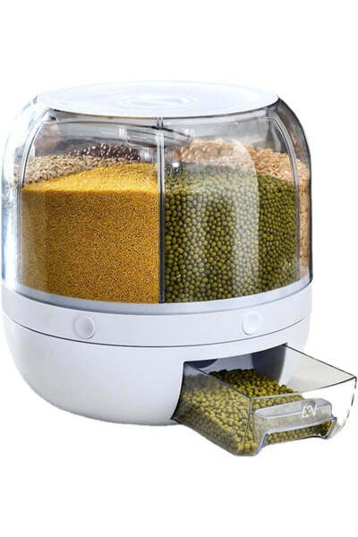 PopZa Elegant Kitchen Rice and Grain Storage Dispenser Set