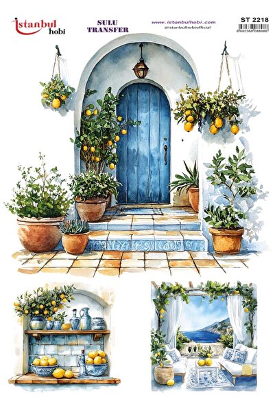 İstanbul Hobi Sulu Transfer Kağıdı 25x35cm ST-2218