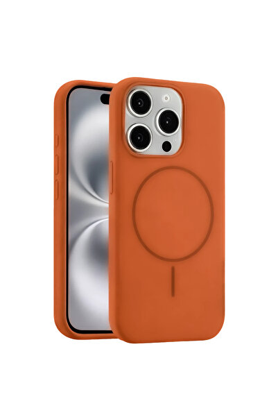 UnDePlus Apple iPhone 14 Pro Max Kılıf Lansaman Silikon M-Safe Magnetik Şarj ...