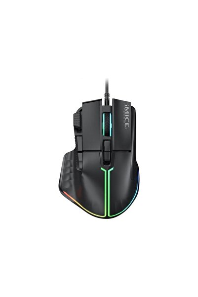 Apera iMCE T50 Gaming Mouse, 12800 DPI, Çift Tıklama Ateş Tuşu, 8 Makrolanabi...
