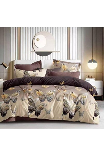 CHIRASO Set Lenjerie Pat CHIRASO, 6 Piese, Cearceaf cu ELASTIC 180x200, Husa ...