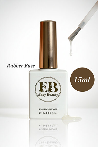 Easy Beauty Rubber Base Coat RB1 15ml - Kalıcı Oje ve Protez Tırnak Baz Kat -...