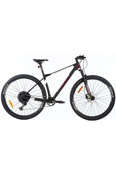 EMİNMOTOR Geotech Super Mode 2 29 Jant Karbon Dağ Bisikleti - Mat Siyah Kırmızı