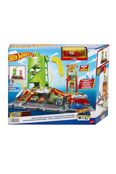 mattel ХОТ УИЛС ГРАДСКА БЕНЗИНАРЕЗНА СТАЦИЯ
