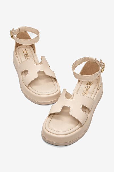 Tonny Black Γυναικεία Μπεζ άνετα πέδιλα με λουράκι στον αστράγαλο