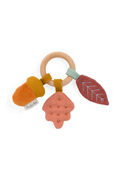 Moulin Roty Inel lemn zornaitoare bebe,