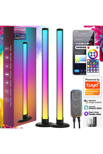 Qova Σετ 2 Έξυπνες Μπάρες/Λάμπες Φωτισμού LED RGB, Qova ® Ατμοσφαιρικός Φωτισ...